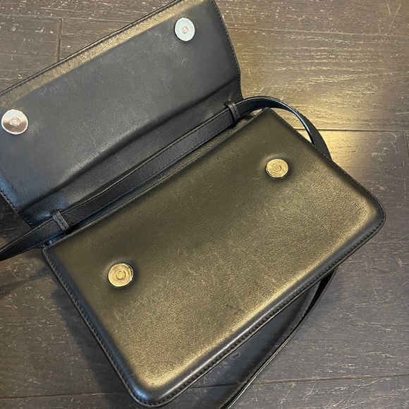 M2malletier La Fleur du Mal leather shoulder bag handbag clutch in black metal - Picture 12 of 16